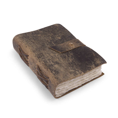 Scratched Brown Leather Journal (Multiple Sizes)