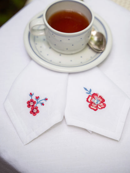 Embroidered Tea Napkin