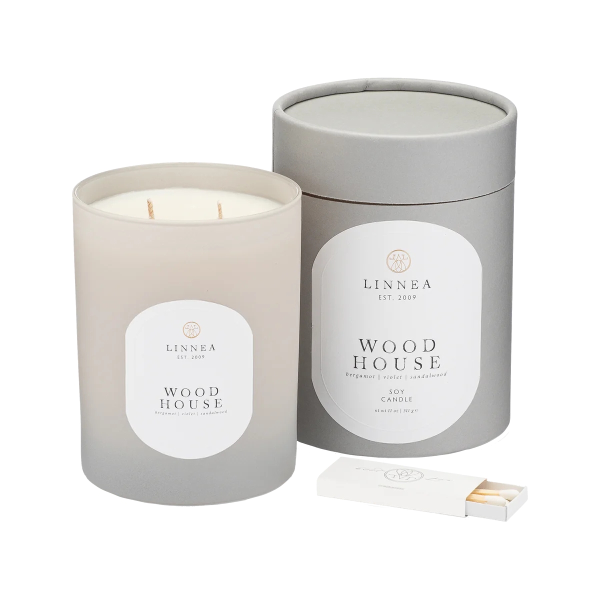 Linnea 2-Wick Candles