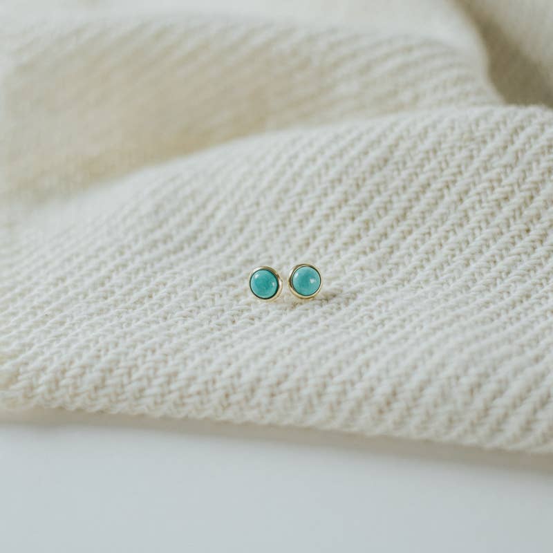 Hyalite Studs // Turquoise
