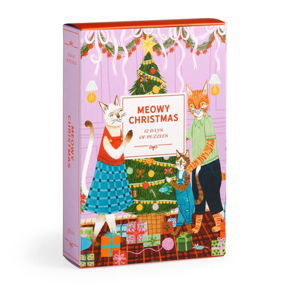 Meowy Christmas 12 Days of Puzzles 500 Piece Countdown