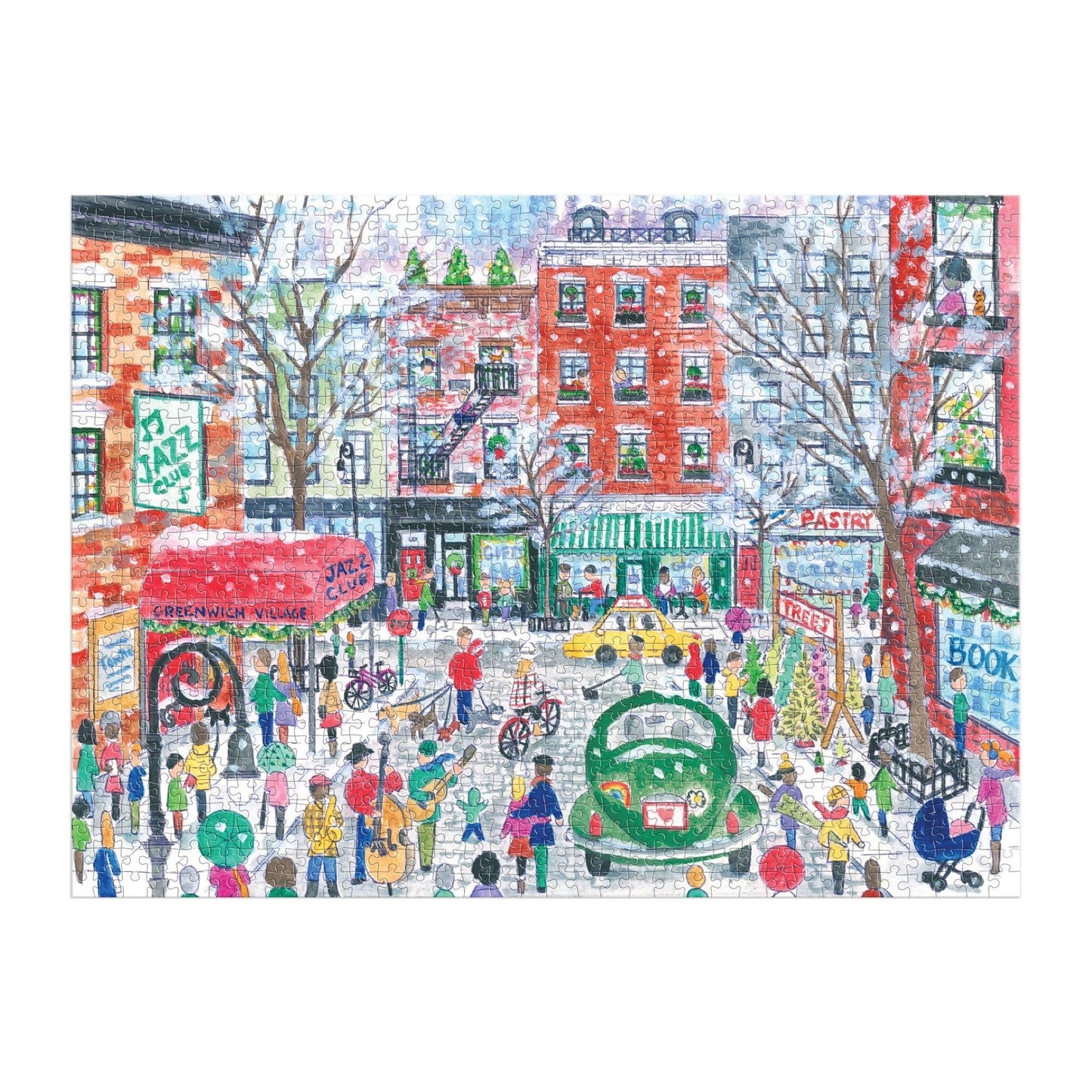 Michael Storrings Christmas in Greenwich Village 1000 Piece Puzzle