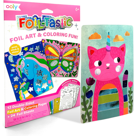 Foil-tastic: Foil Art & Coloring Fun - Whimsical World (36 Piece Set)