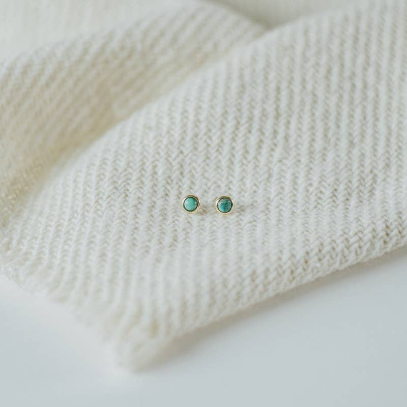 Hyalite Studs // Turquoise