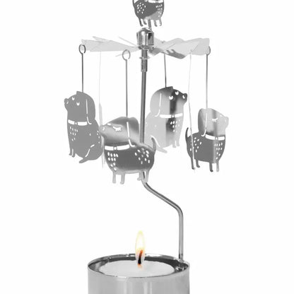 Angel Chimes Rotary Candle Holder