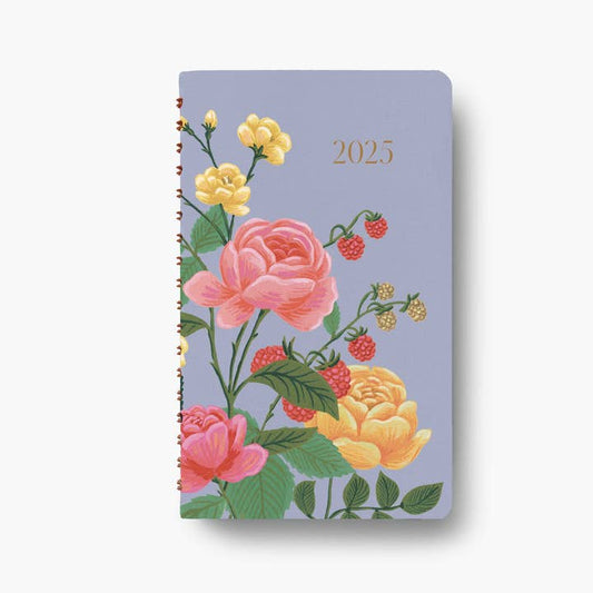 2025 Roses 12- Month Spiral Pocket Planner