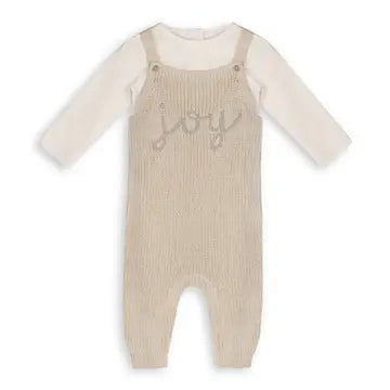 Chunky Sweater Knit Baby Overall Set