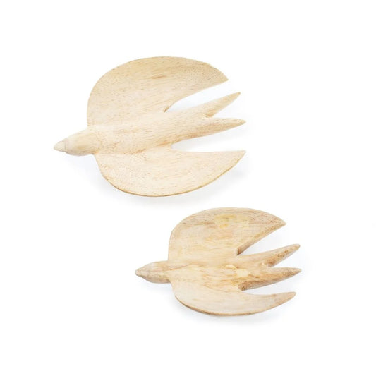 Hand Carved Wooden Birds