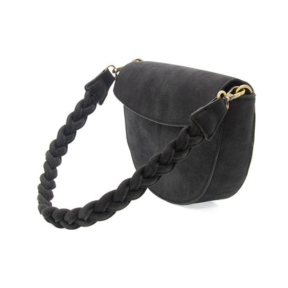 Joy Susan Luna Crescent Crossbody w/ Braided Strap