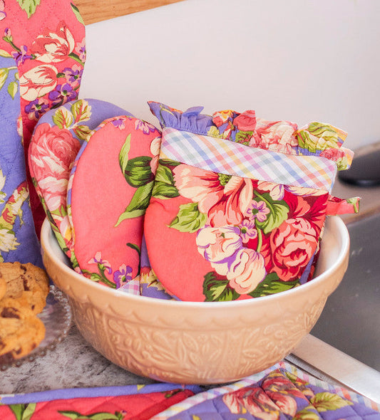 Patchwork Mini Mitt, Set Of 2