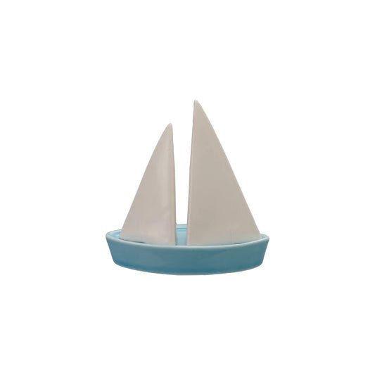 Sailboat Shaped Salt & Pepper Shakers, Set of 3