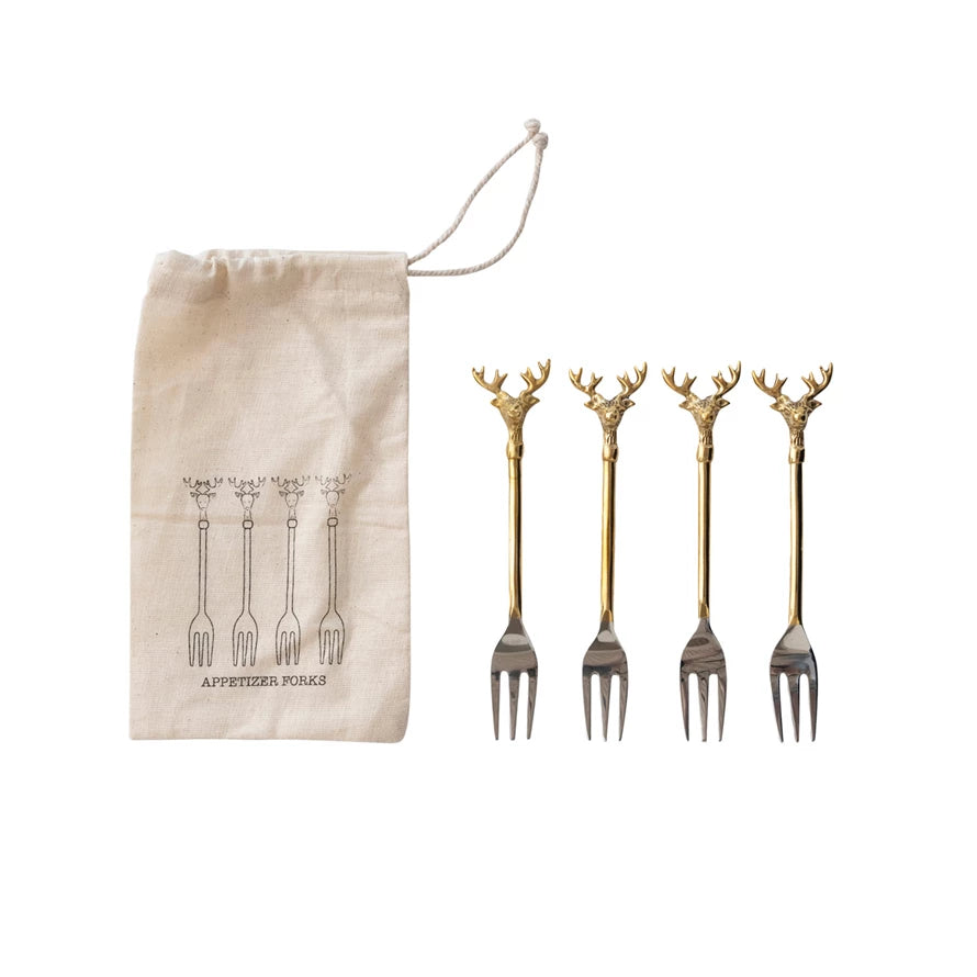 Reindeer Handle Utensils