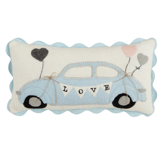 Car Wedding Felt Pillow