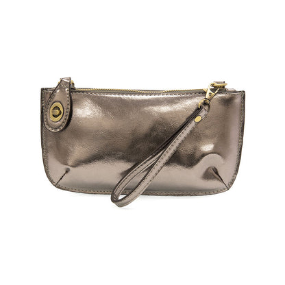 Joy Susan Liquid Metal Mini Crossbody Wristlet Clutch