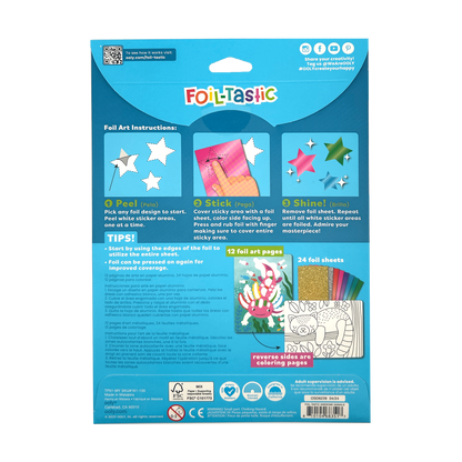 Foil-tastic: Foil Art & Coloring Fun - Awesome Animals (36 Piece Set)