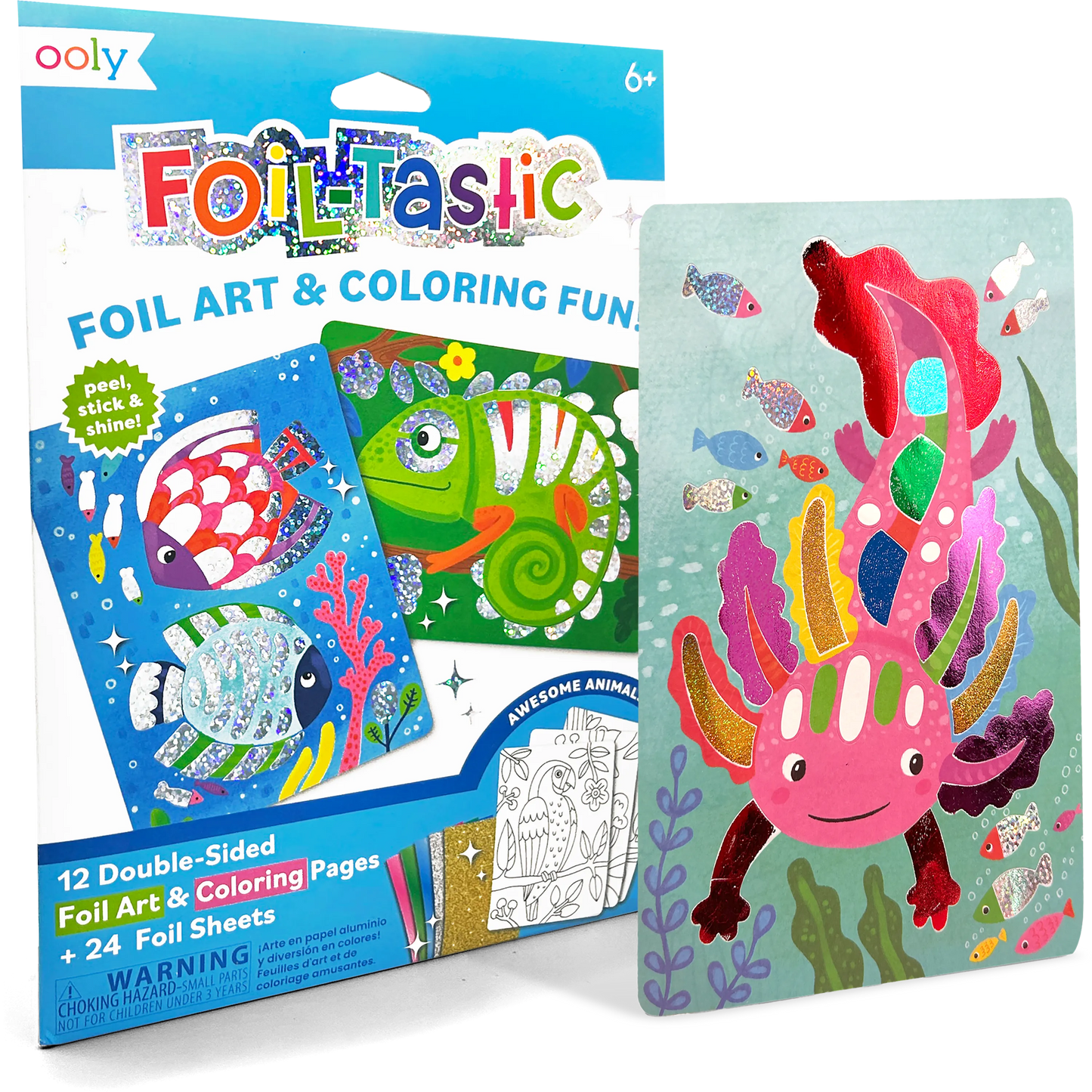Foil-tastic: Foil Art & Coloring Fun - Awesome Animals (36 Piece Set)