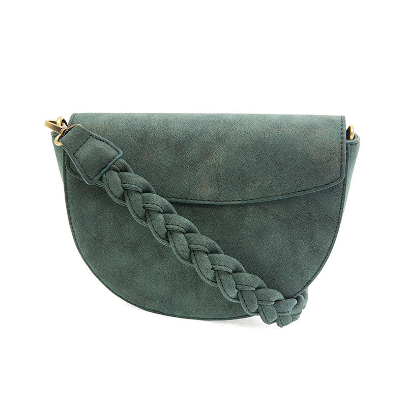 Joy Susan Luna Crescent Crossbody w/ Braided Strap