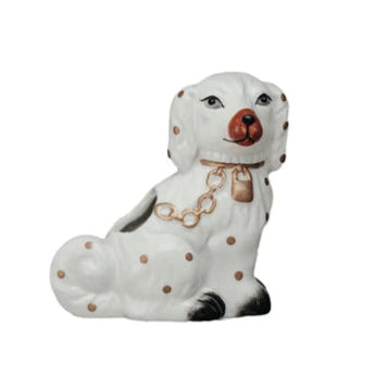 Ceramic Staffordshire Dog Shaped Toothpick Holder