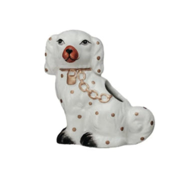 Ceramic Staffordshire Dog Shaped Toothpick Holder