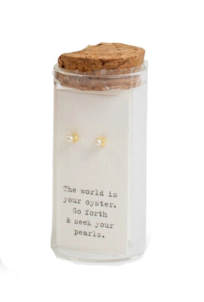 Message In A Bottle Earrings