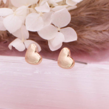 Literary Quotes Heart Post Earrings