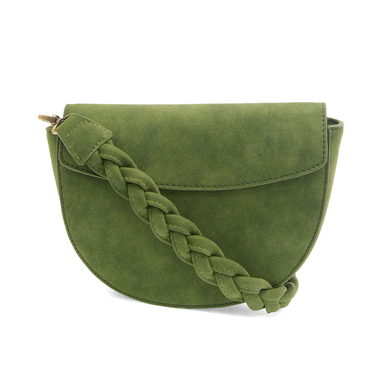 Joy Susan Luna Crescent Crossbody w/ Braided Strap