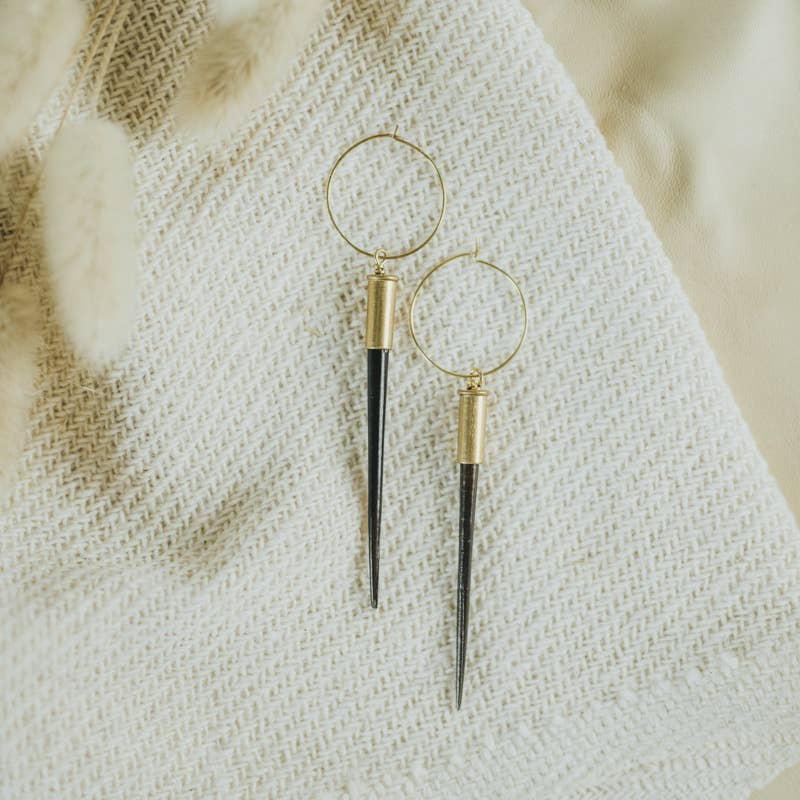 Yellowstone Beth Dutton Earrings, Predominantly Black / Long (2.5" - 3.5")