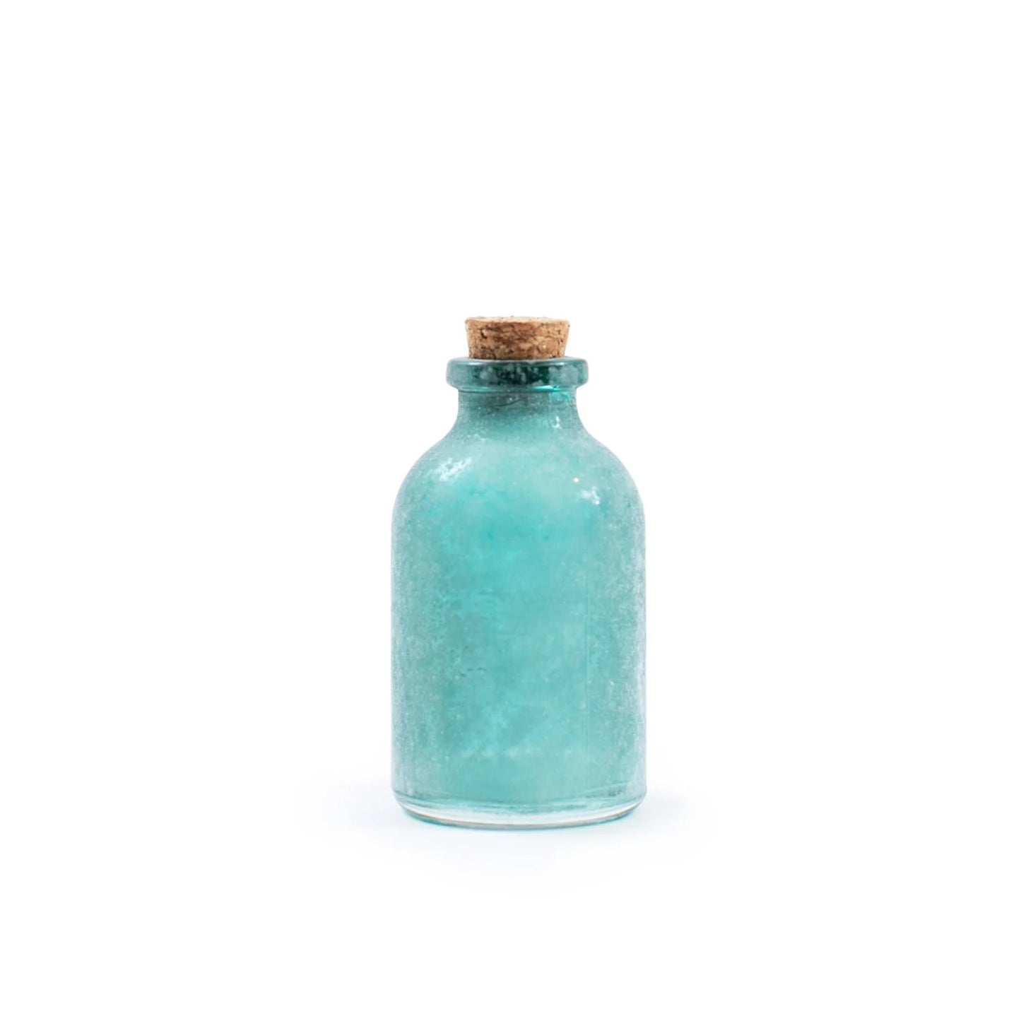 Frosted Green Mini Bottle w/ Cork