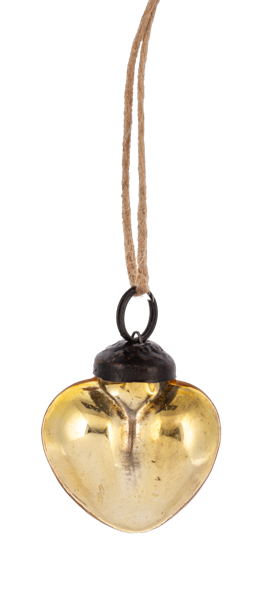 Glass Heart Ornament