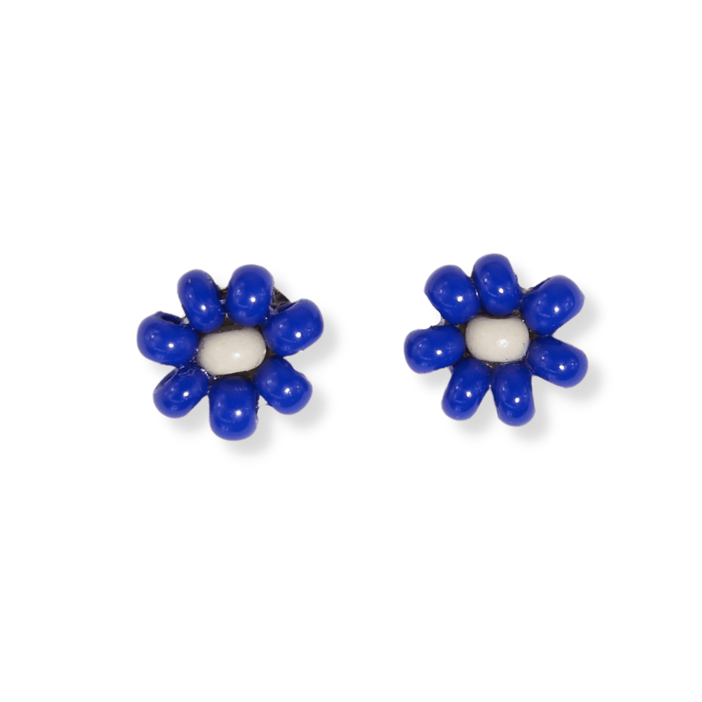 Tina Two Color Beaded Post Earrings