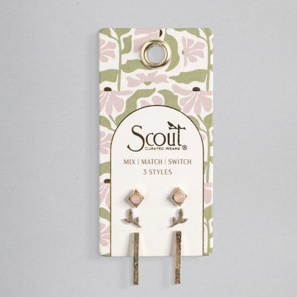 Stud Trio Ear Jacket Set