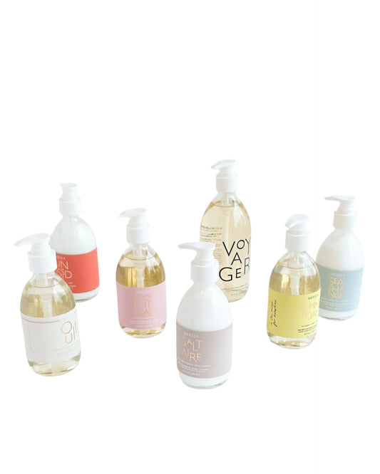 Shea Lotion & Hand Soap Set W/ Brush & Tray