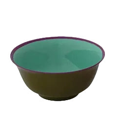 Enameled Stainless Steel Pinch Pot with Colored Edge