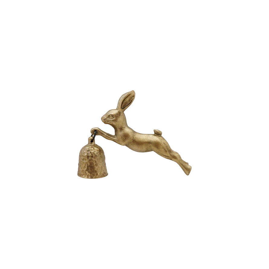 Pewter Rabbit Shaped Candle Snuffer, Antique Gold Finish
