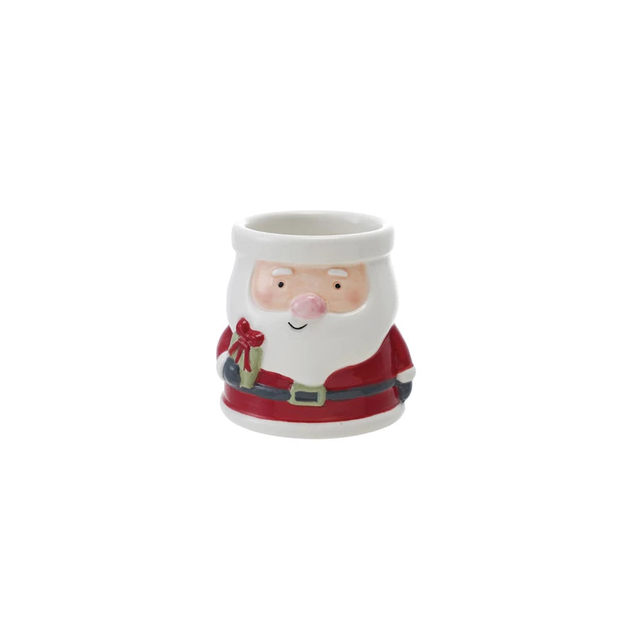 Ceramic Santa Shaped Container