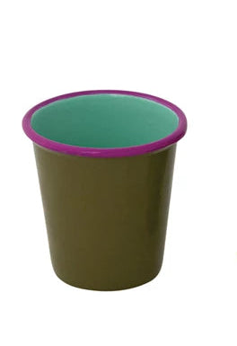 Stainless Steel Shot Glass with Colored Edge, 2oz.