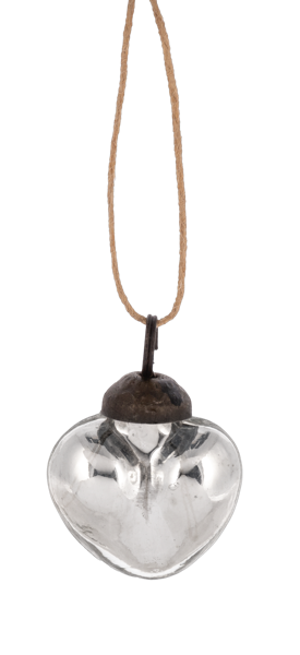 Glass Heart Ornament