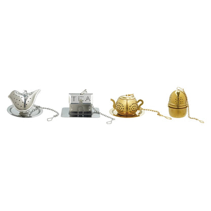Stainless Steel Shaped Loose Tea Infuser with Dish