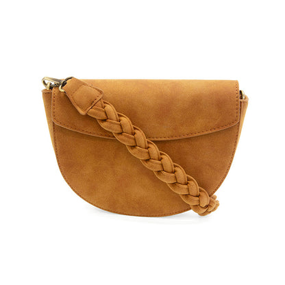 Joy Susan Luna Crescent Crossbody w/ Braided Strap