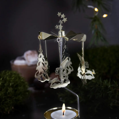 Angel Chimes Rotary Candle Holder