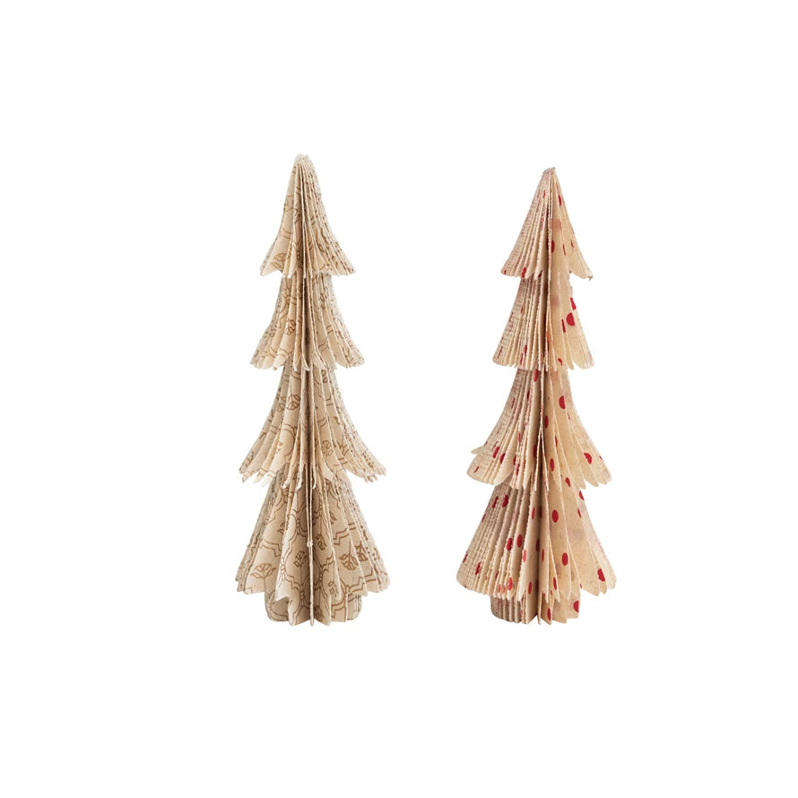 Handmade Recycled Paper Folding Honeycomb Tree W/ Pattern